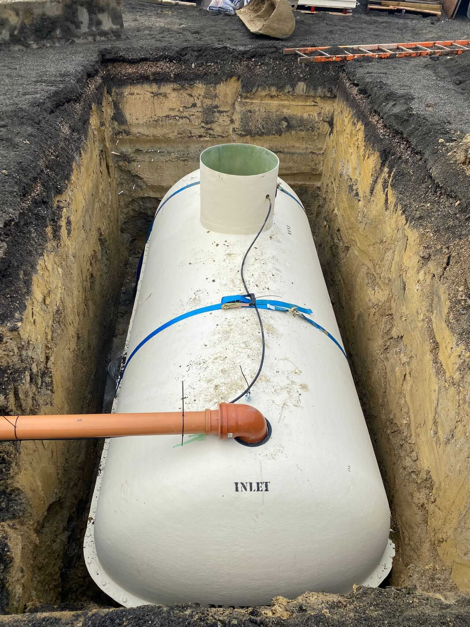 Septic tank installation