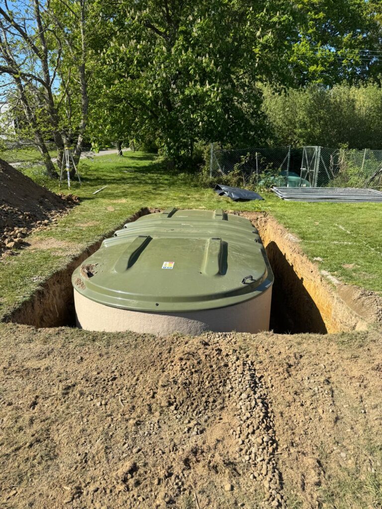 Klargester treatment plant installation at a charity site in West Sussex